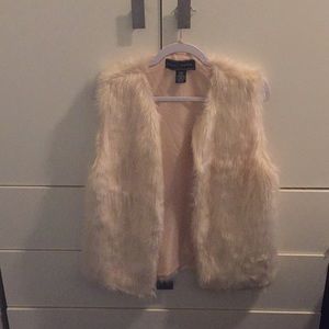 Pink Faux Fur Vest